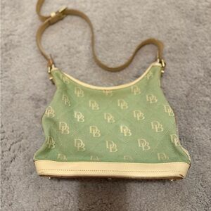 Dooney & Bourke Olive and Beige Hobo Bag